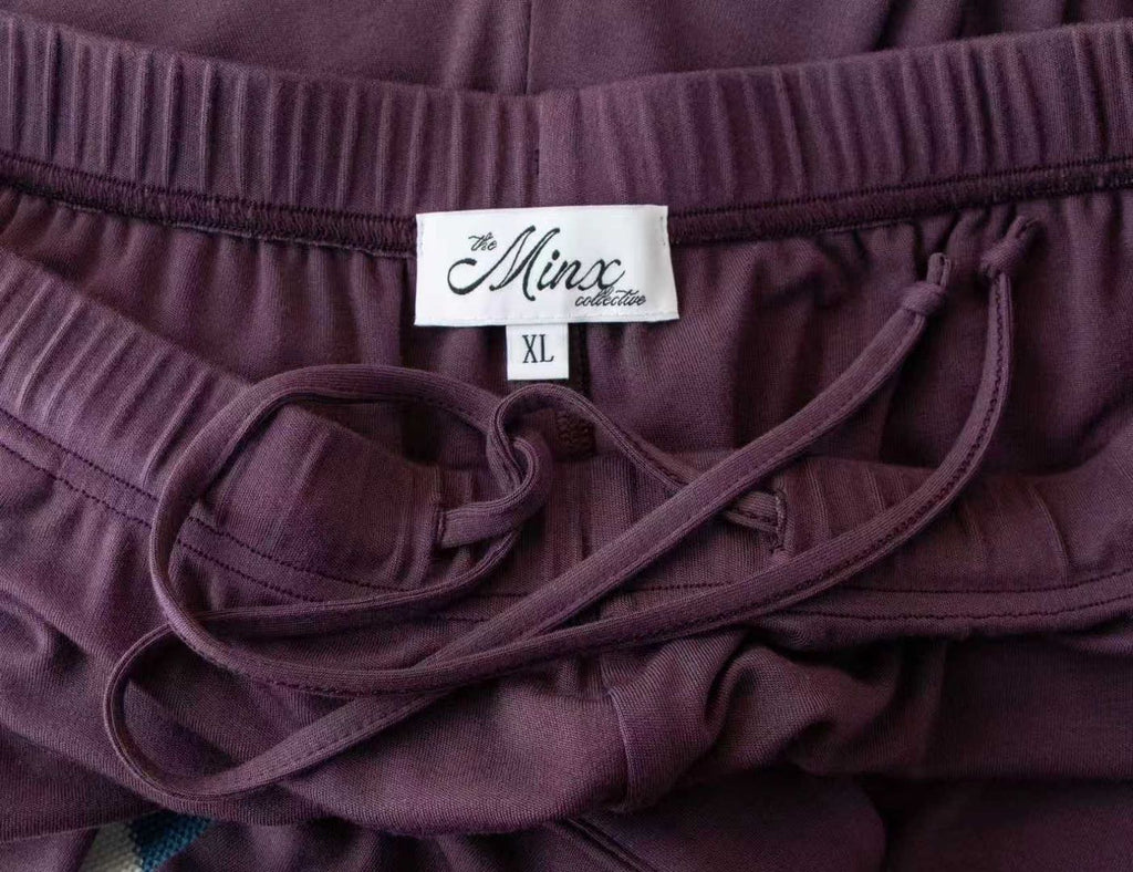 Kylie Long Sleeve Pyjama Set - Plum